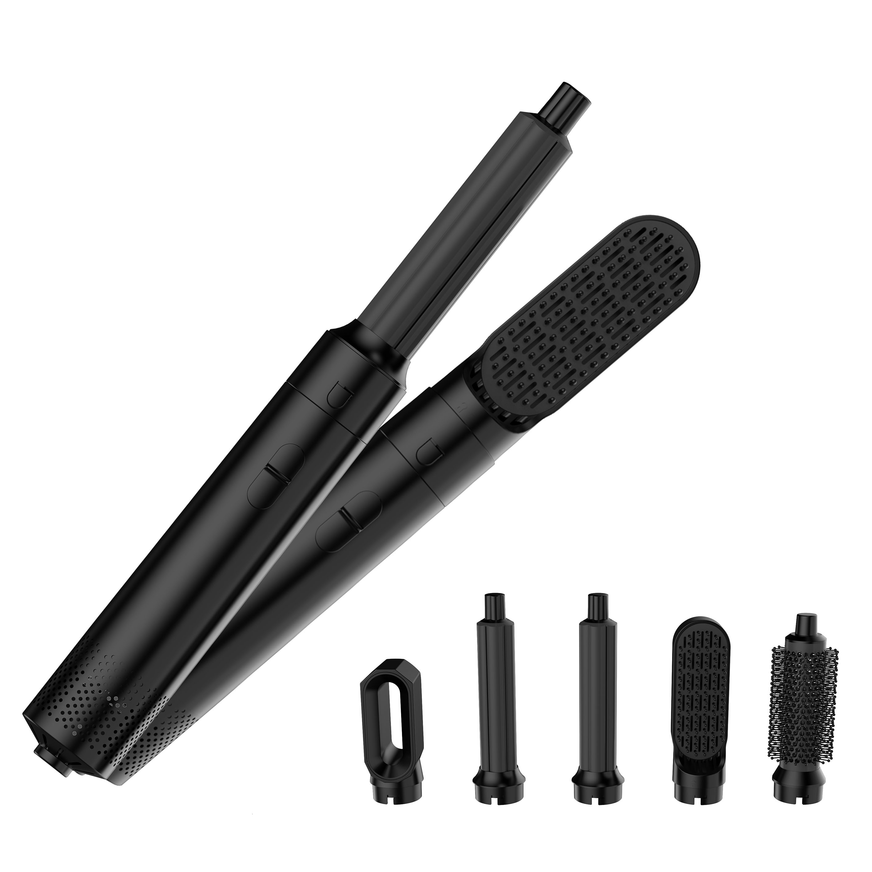 Professional Styler 5 In 1 Low Noise Curg Straightening Hair Drying 1000W Hot Air Brushes