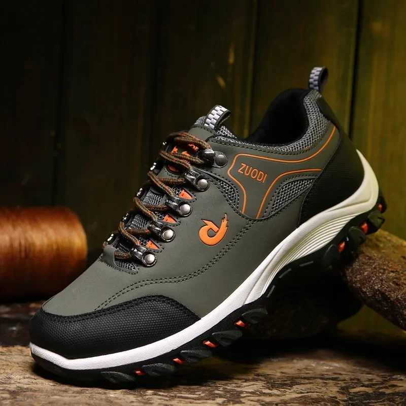 2024 New Men Hiking Shoes High Quality Anti Slip Men Sneakers Outdoor Climbing Walking Shoes Breathable Light Running Shoes MaleC241217