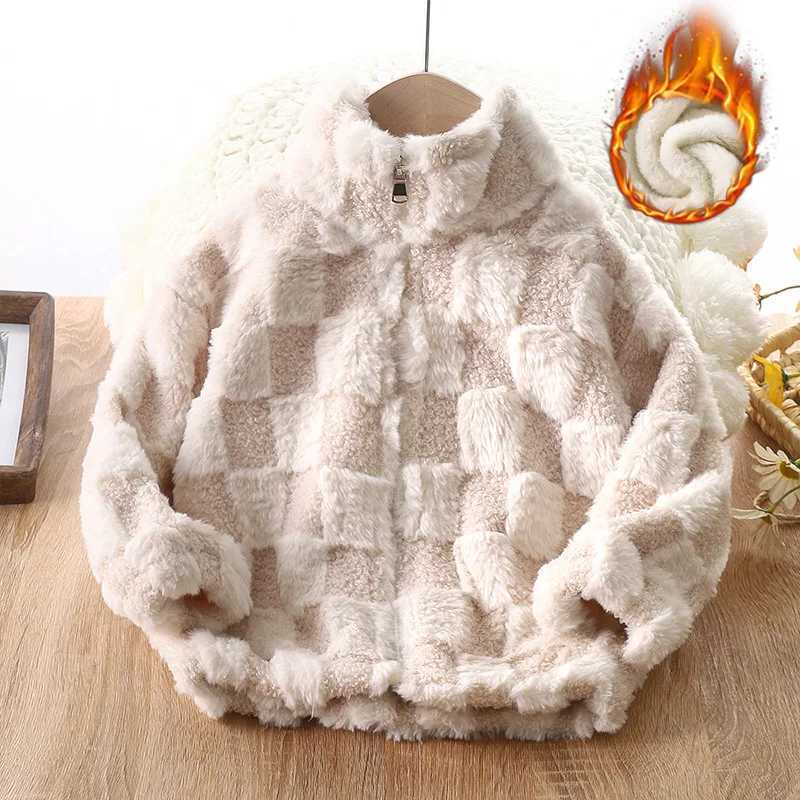 Childrens padded jacket fall and winter new thickened warm cardigan top collar zipper boys and girls long-sleeved clothes childXJ241214