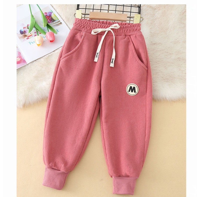 Trousers Winter Childrens Fashionable And Thickened Warm Casual Pants With Wool For Boys Girls Lamb Sports Drop Delivery Baby, Kids M Otefp