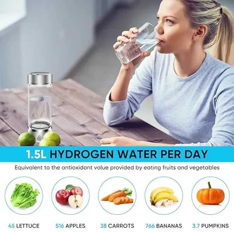 water bottle Hydrogen Water Generator Alkaline Maker Rechargeable Portable Water Ionizer Bottle Super Antioxidan Hydrogen-Rich Water Cup S2412161