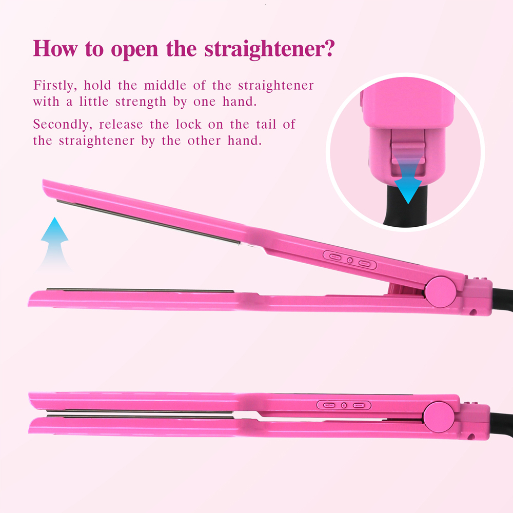 Straightener Curler 480 Degrees High Temperature Titanium Plate Vibrating Flat Iron Keratin Treatment Hair Styg Tool
