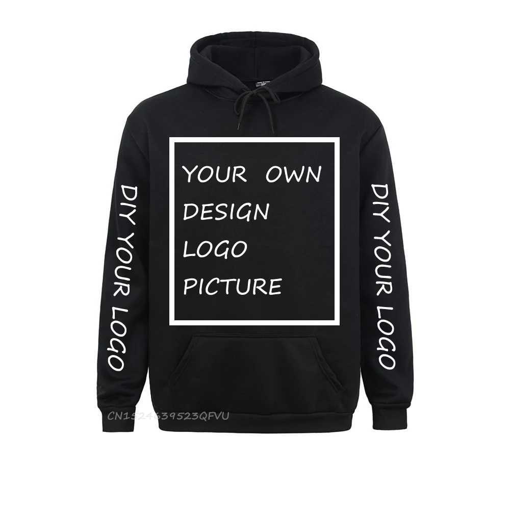 DIY YOUR OWN DESIGN Mens Hoodie Womens Long Sleeve Pullover Hoodie Camisa PICURE TEXT PRINCT Hoodie X241216