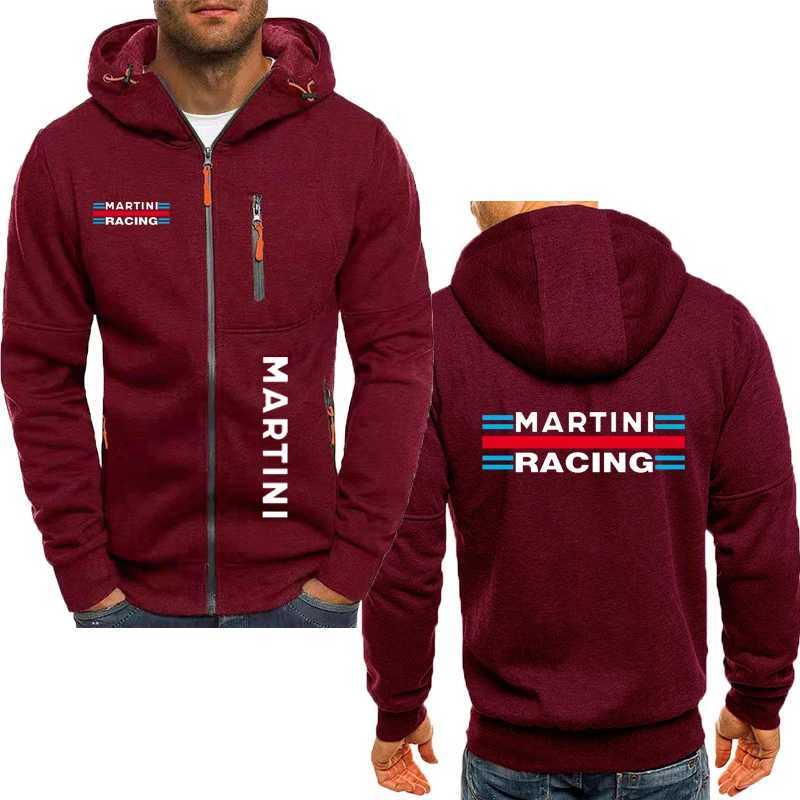 Martini Racing 2024 Mens Racing Suit Jacket Long Sleeves Casual cotton Mens Hoodies Sweatshirts Print Clothing Comfortable Top X241216