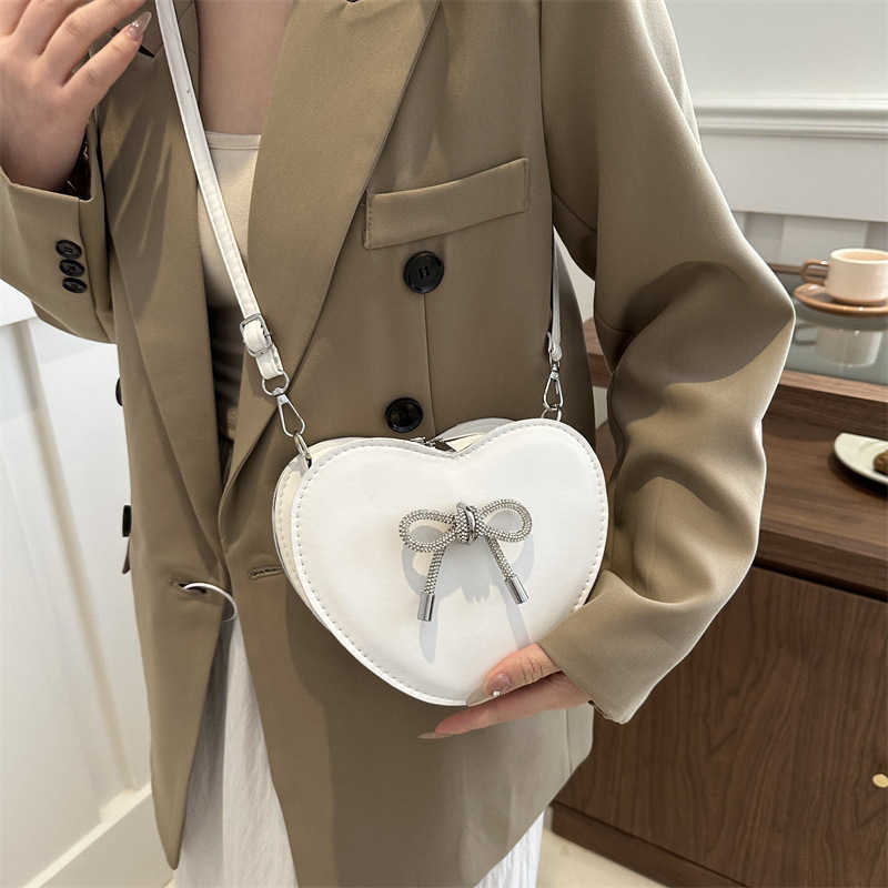 Bow shaped small bag for women the summer of high end texture and versatile popular fashion chain crossbody bag