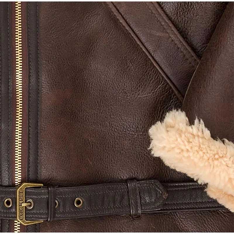 Faux Leather Fur Wrm Coat For Male Fashion Lapel Long Sleeve Thicken Fleece Jacket 2024 Winter Mens Zipper Pocket Furry Outcoat W241216