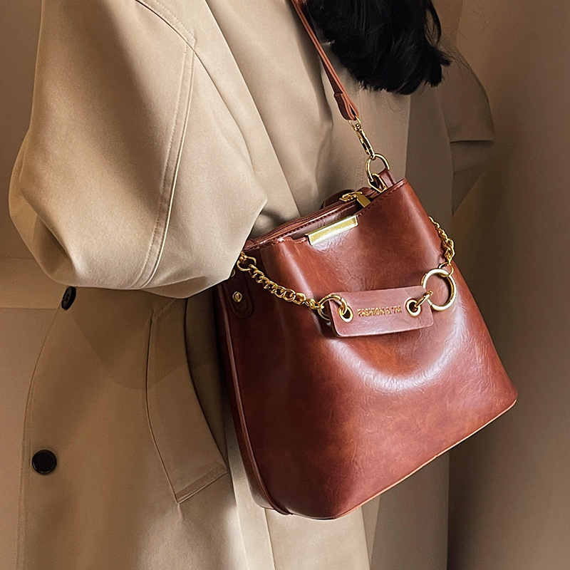Women's Shoulder Crossbody Bag High-end Design Sense Niche Retro Versatile Triple Black Brown Khaki Coffee Commute Free shipping