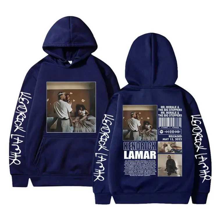 Kendrick Lamars graphic hoodie albums Mr. Moral and Big Stepers feature printed sweatshirts for mens pop hip-hop loose hoodies X241216