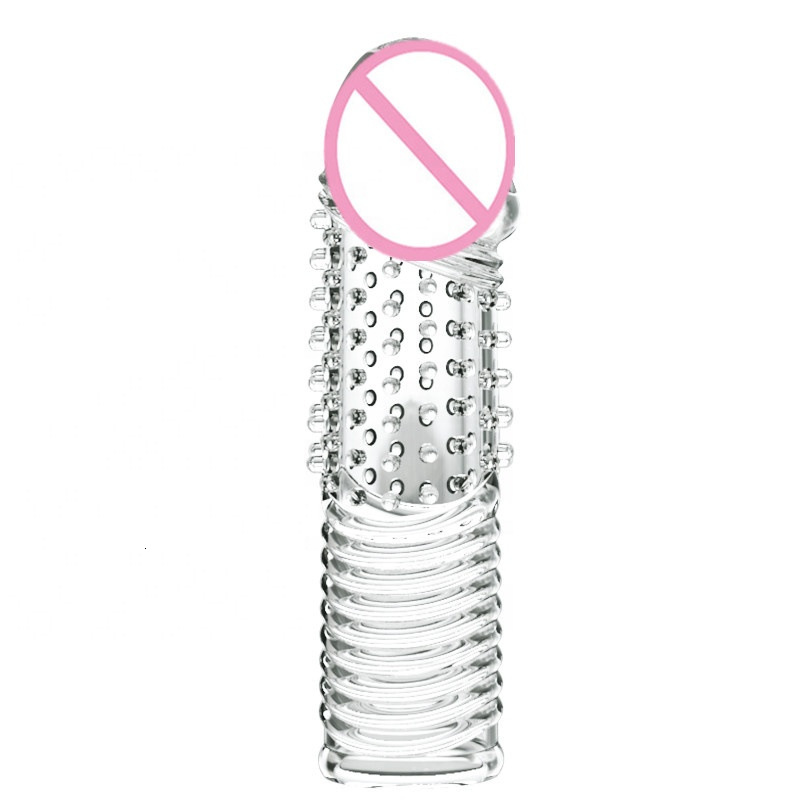 Low Price Male Sex toys Prelong Crystal Penis Condom For Men