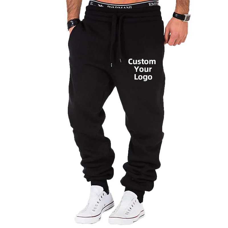 Customize your Pants Men Fashion Sports Trousers Drawstring Jogging Pants Trousers Casual Baggy Pants Sweatpants X2503191