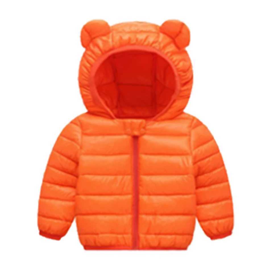 1-5 Years Baby Boy Hooded Lightweight Down Jacket Kids Girl Dinosaur Zipper Coats Autumn Winter Warm Christmas OuterwearXJ241214