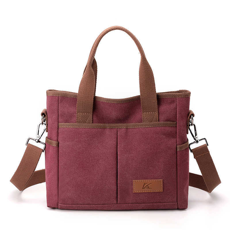 Shoulder Bag Women's Bag Trend Versatile Simple Fashion Korean Version Large Capacity Handheld Crossbody Canvas Bag 241215