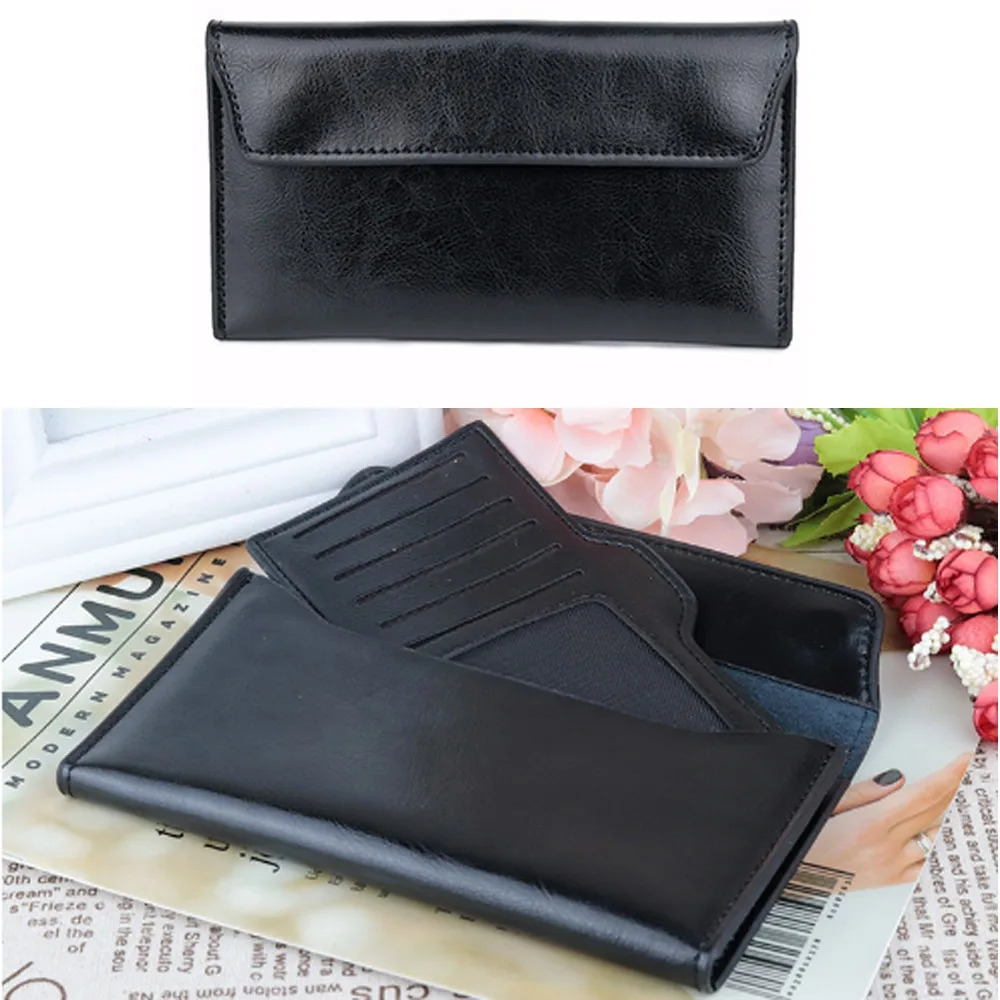 Portable Genuine Leather Women Long Wallet Large Capacity Multipurpose Cowhide Wallet Slim Female Coin Purse Women 241212