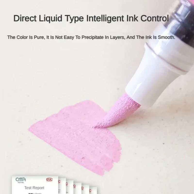 Markers Croma 24/48/72 Colors Acrylic Direct liquid Marker Waterproof Sketch Oily Alcohol Based Marker for DIY Art Supplies Stationery H241215