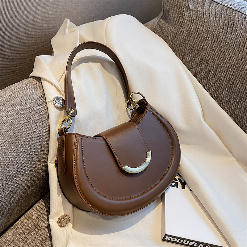 Women Shoulder Bag Fashion Korean Version Niche Simple Hand-held Bag Versatile Commuting Triple Black White Coffee Khaki Red Free shipping