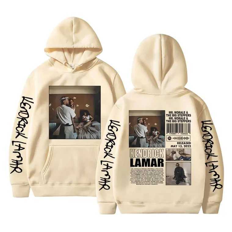 Kendrick Lamars graphic hoodie albums Mr. Moral and Big Stepers feature printed sweatshirts for mens pop hip-hop loose hoodies X241216