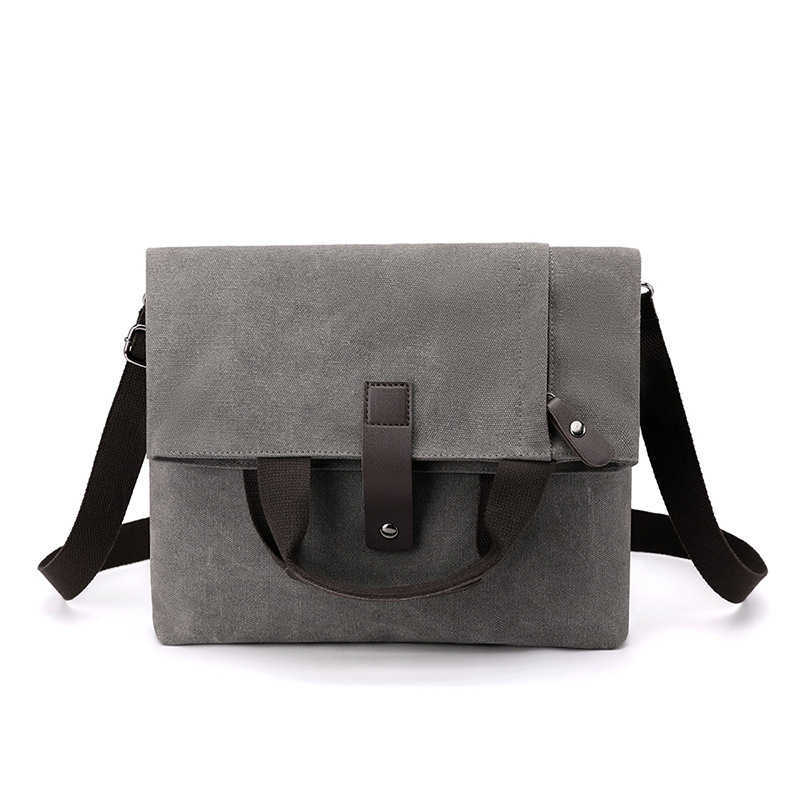 Fashion trend leisure shoulder bag multifunctional lightweight large capacity men's bag men's Canvas crossbody Bag 241215