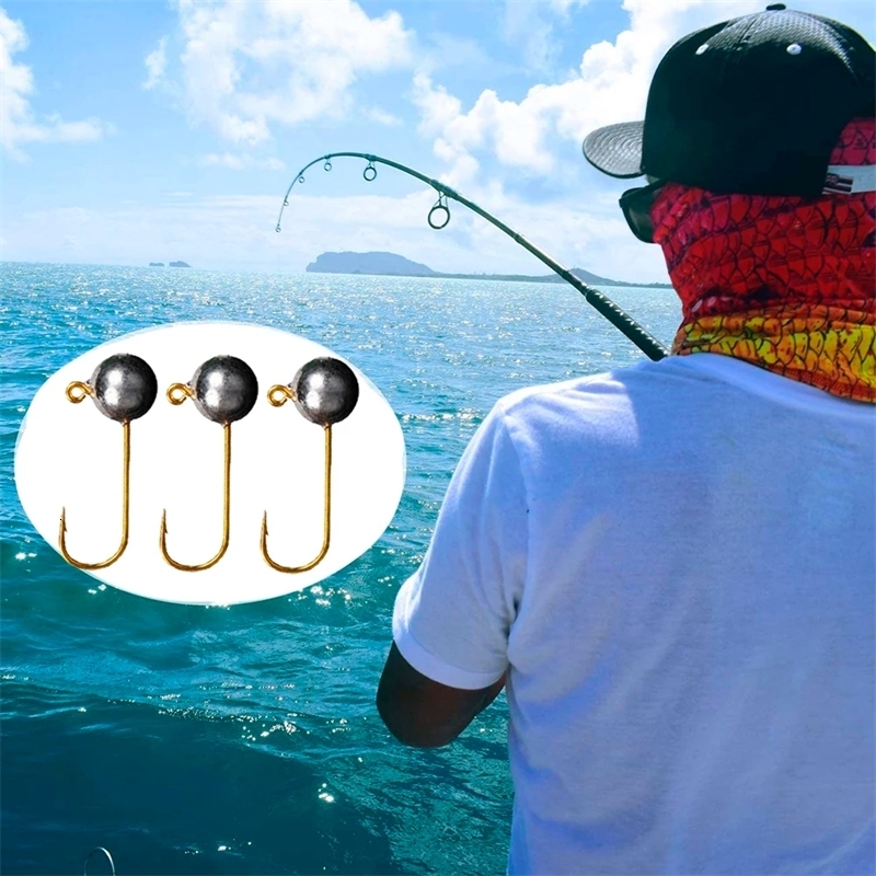 10pcslot Micro Jig Head Fishing Hook 1g5g Ice Mini Crank Fishhook Soft Lure Tackle y241203