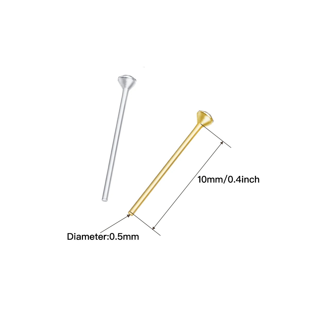 925 Sterling Silver Cute Tiny Nose Stud Nose Piercing Body Jewelry Piercing Nariz Plata Percing Nez Joyeria Corporal 241216