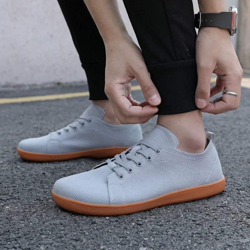 Mens Minimum Barefoot Sneakers Wide Fit Zero Drop Sole Relaxation Mens Cross Barefoot Sneakers Sports Shoes 241213
