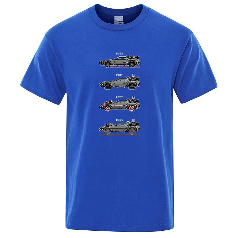 Retro Style Back To The Future Print Funny Tshirts Men Women Cotton T-Shirts Oversized Loose Tee Clothes Harajuku O-Neck Tops W241216