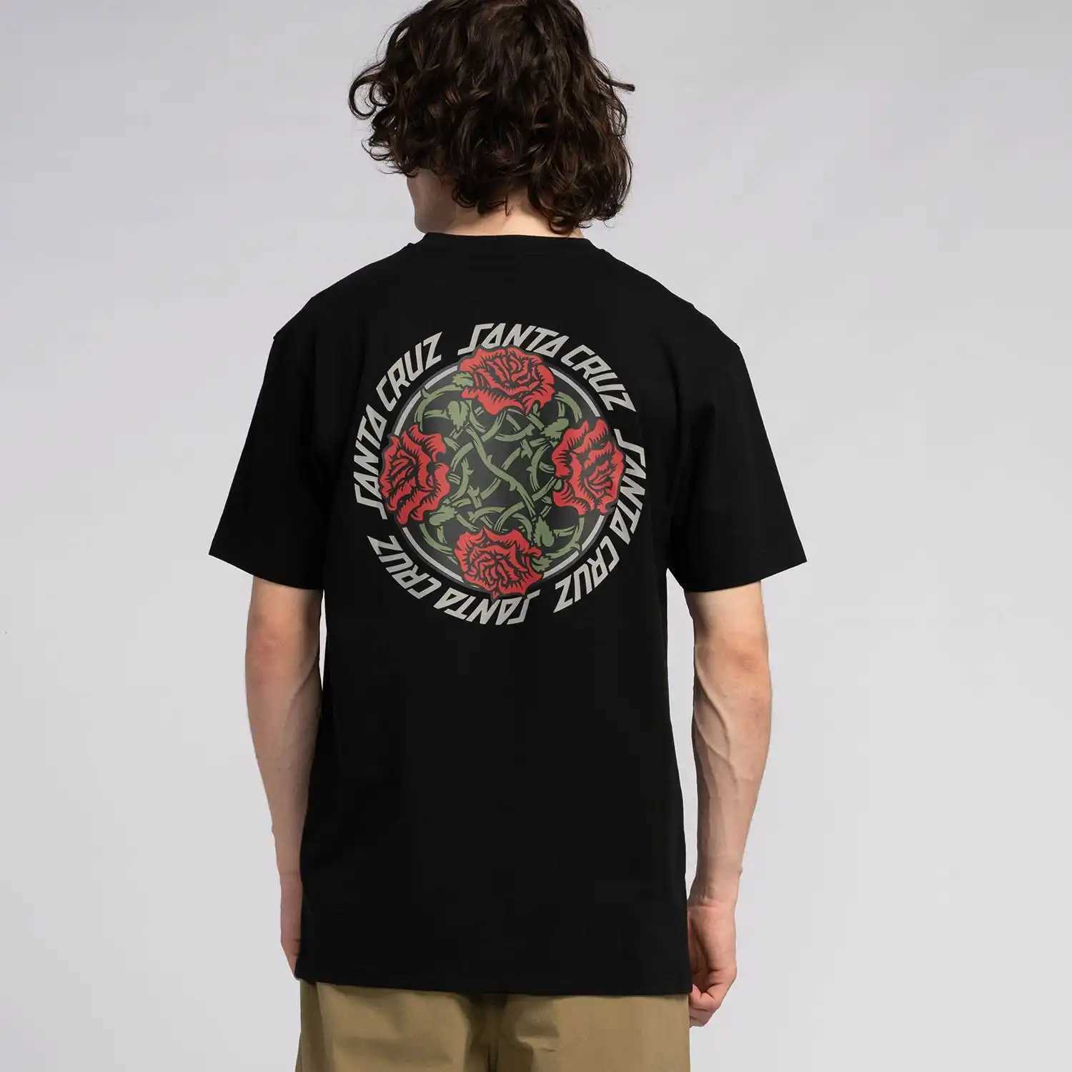 Casual Cotton Santas Mens T-Shirt Loose Sports Cruz Women Short Sleeve Skateboard Tiger Print Street Trend Hip Hop Harajuku Tee W241216