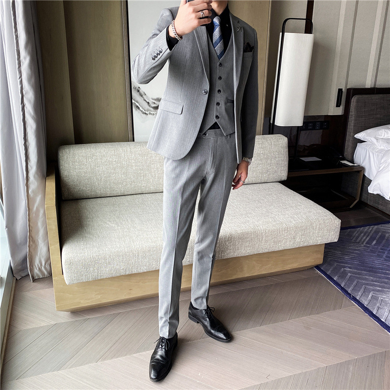 T12161Slim suit men's business suits for groomsmen and groomsmen