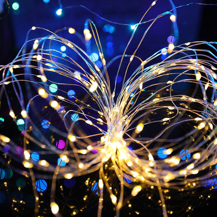 Holiday & Wedding Solar String Lights with Flicker Firefly Effect - Durable Copper Wire LEDs