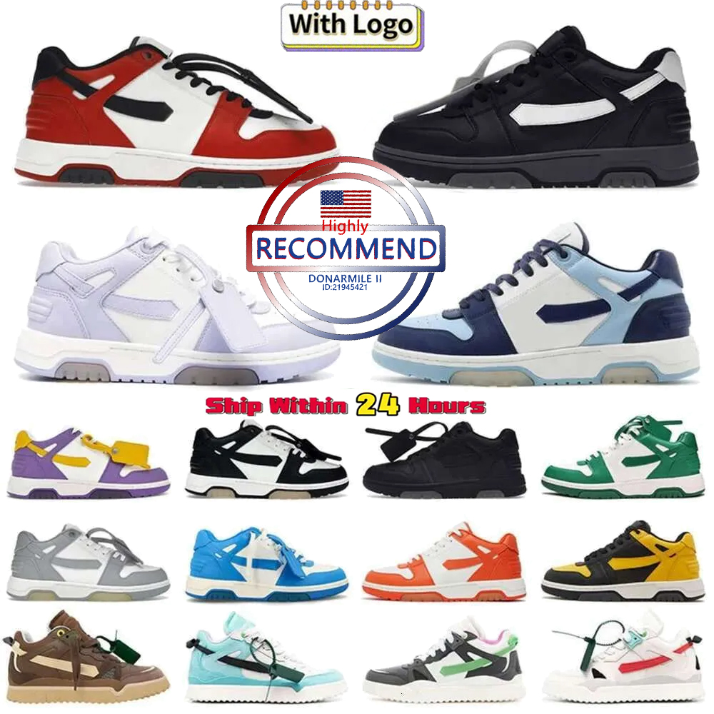 High quality designer casual shoes Out of Office Mens Womens Tops Lemon Yellow Walking Black Navy Blue Grey Pink Beige Plate-forme with box girls boys birthday present