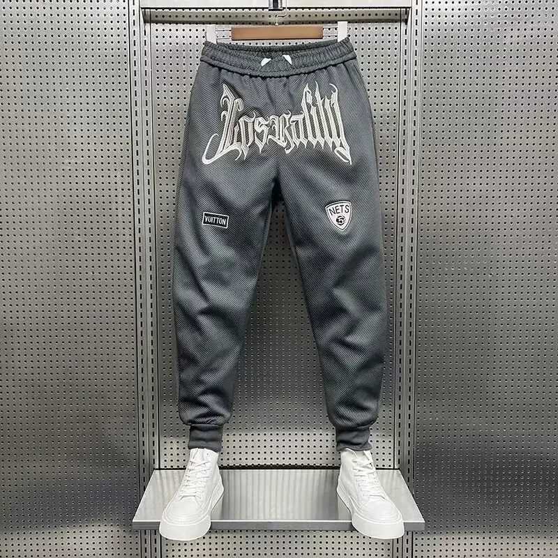 New Autumn Street Mens Sports Cotton Pants Harajuku Street Printed Pants Fashion Mens Clothing 2024 Hot Sale X241216