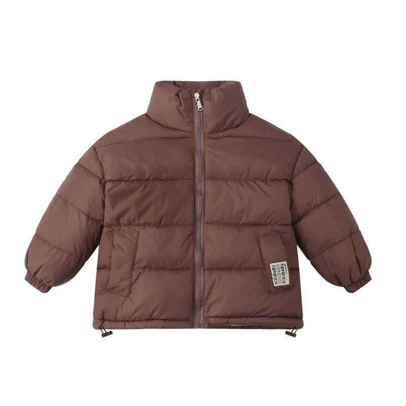 Boys Coat Cotton Jacket Windbreak Outerwear 2024 Brown Winter Autumn Thicken Warm Cotton Christmas Gift Childrens ClothingXJ241214