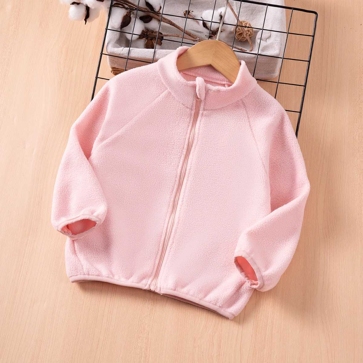 2024 Infant Toddler Zip Jacket Autumn Fashion Childrens Clothing Casual Boys and Girls Long-sleeved Cardigan Thickened and WarmXJ241214