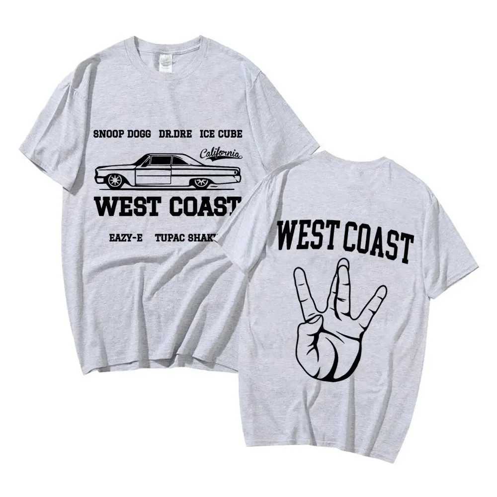 2024 West Coast Rapper Tee Shirt Hip Hop Snoop Dogg Dr Dre Cool Print T Shirt Men Womens Vintage Short Sleeve Male T-shirt W241216