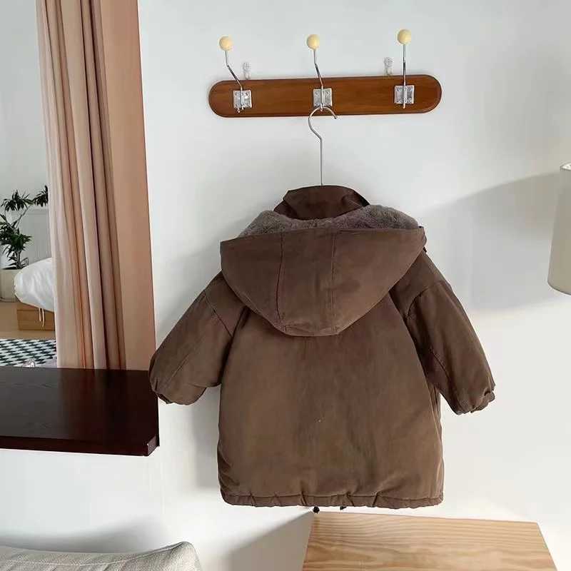New Boy Jackets Fleece Thickness Kids Coats Fashion Children Outerwear Winter AutumnXJ241214