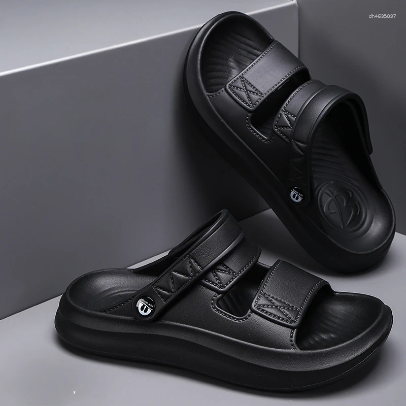 Sandals Fashion Versatile Mens Shoes Anti Slip Simple Men Comfort Wear-resistant Slipper 2025 Summer Casual Shoe atos zhanyishengli