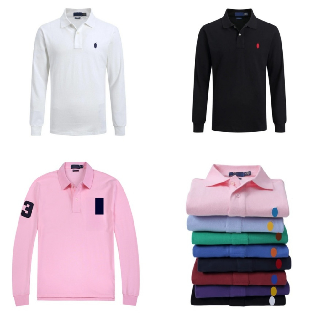 T Shirt Men Designer Shirts Long Sleeve Polo Cotton Horse Embroidery for Mens Tshirt Streetwear Womens Tee Tops Clothes DSG