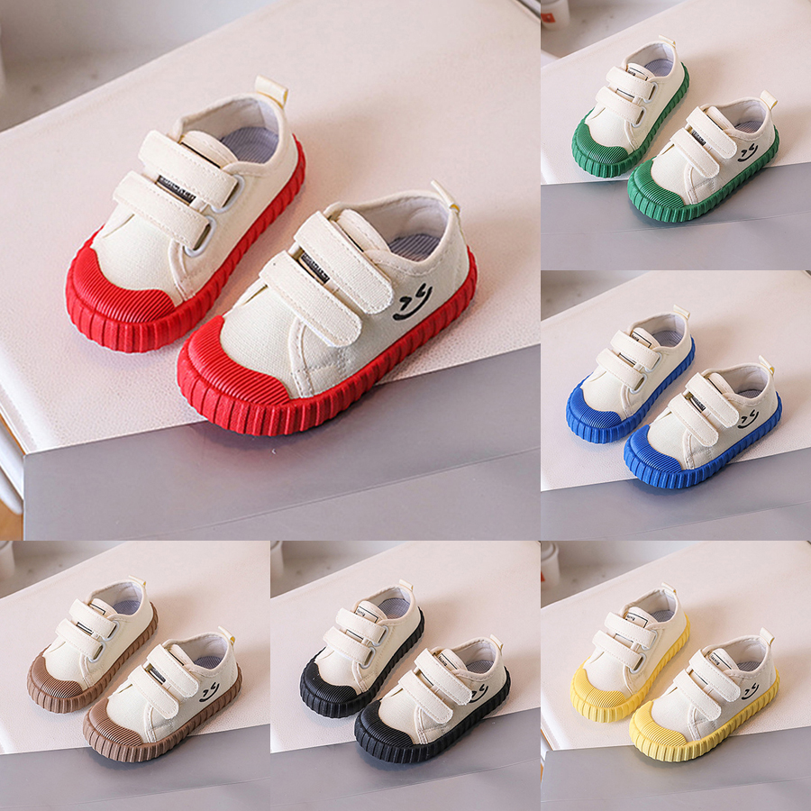 2025 New Kids Canvas Sneakers for Toddler Sport Casual Shoes Happysteps Fashion Breathable Children Flats Canvas Shoes Boys Girls Loafers Sizes US 5C-