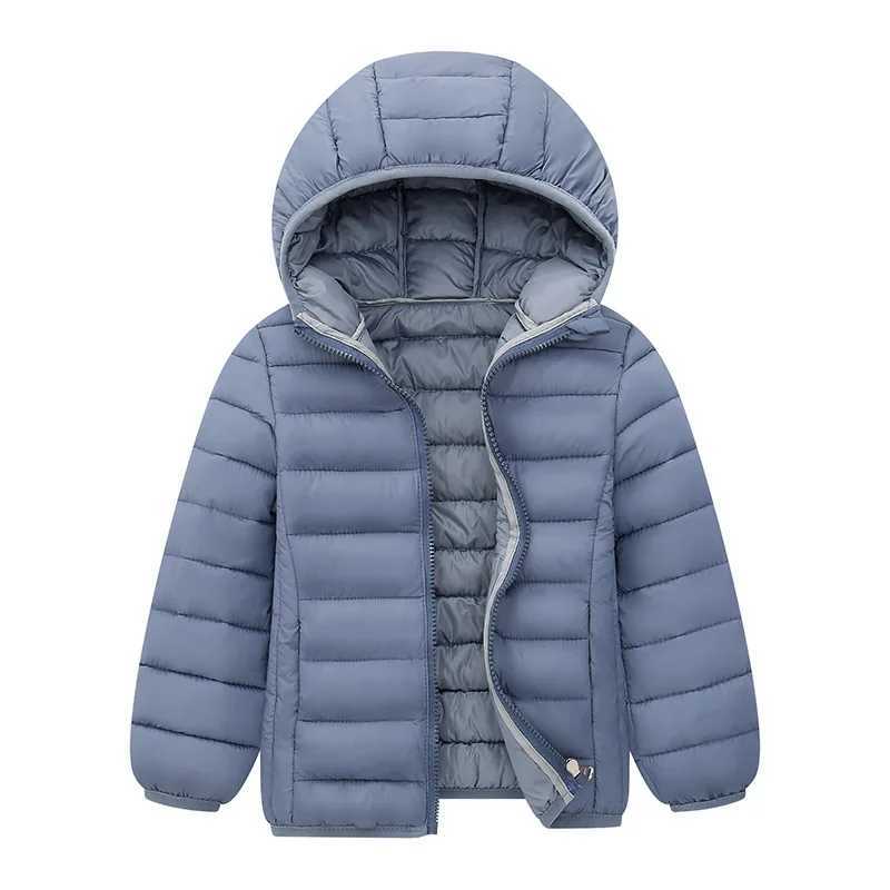 4-16 Years Girls Boys Down Jacket Autumn Coats Children Clothing Kids Hooded Down Cotton Outerwear Boys Warm Snowsuit JacketsXJ241214