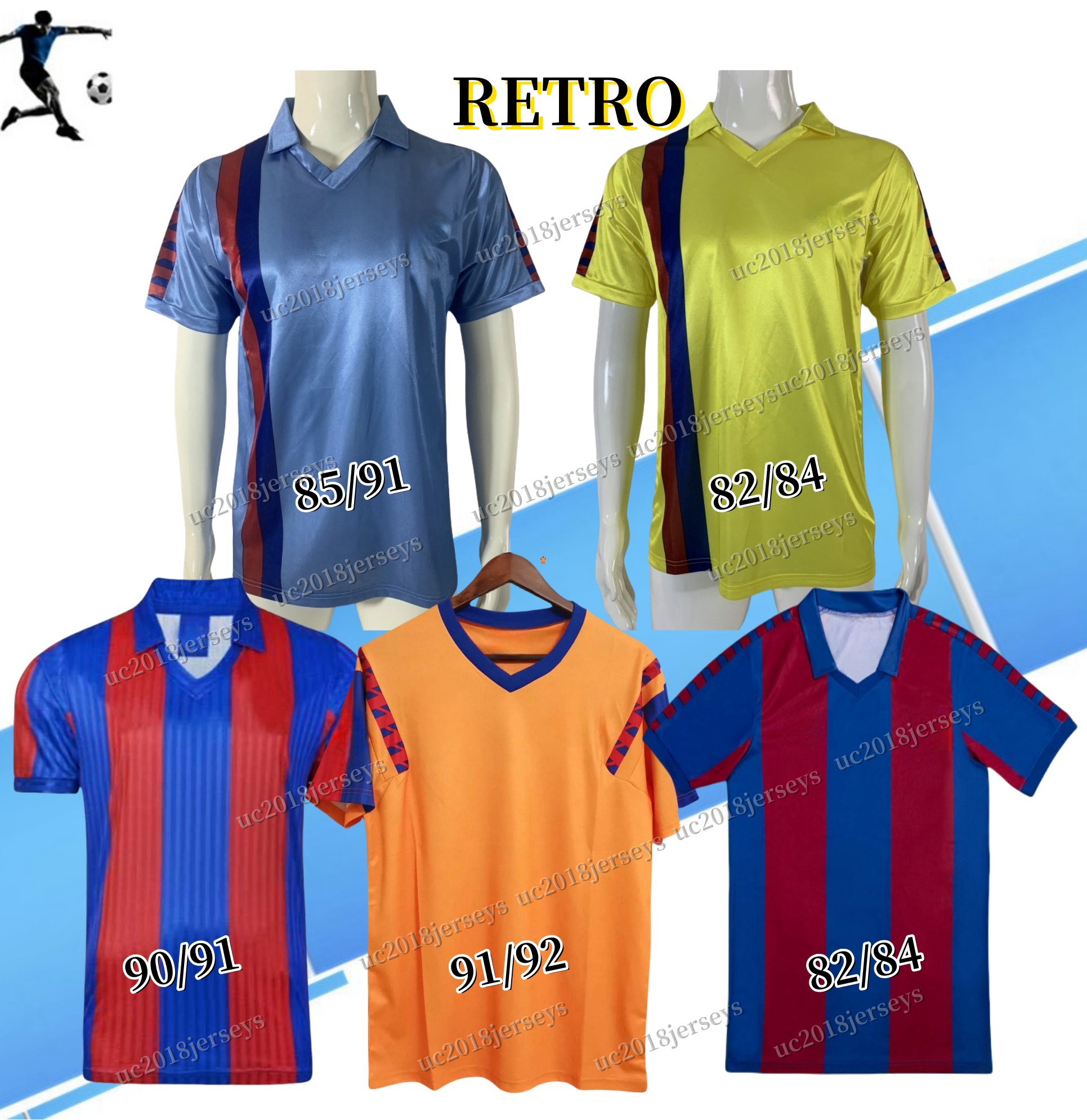 Home 1980 1982 1983 1984 bar retro soccer jersey 80 81 82 83 84 85 90 91 92 away classic football Shirt