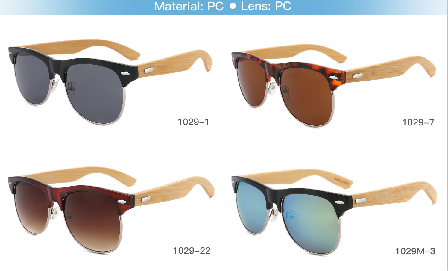 Fashion sunglasses Wayfarers Polarized glasses and Classic Style Stylish HD Lenses Polarized Optical Glass Lenses toprb PC frame wooden glasses feet
