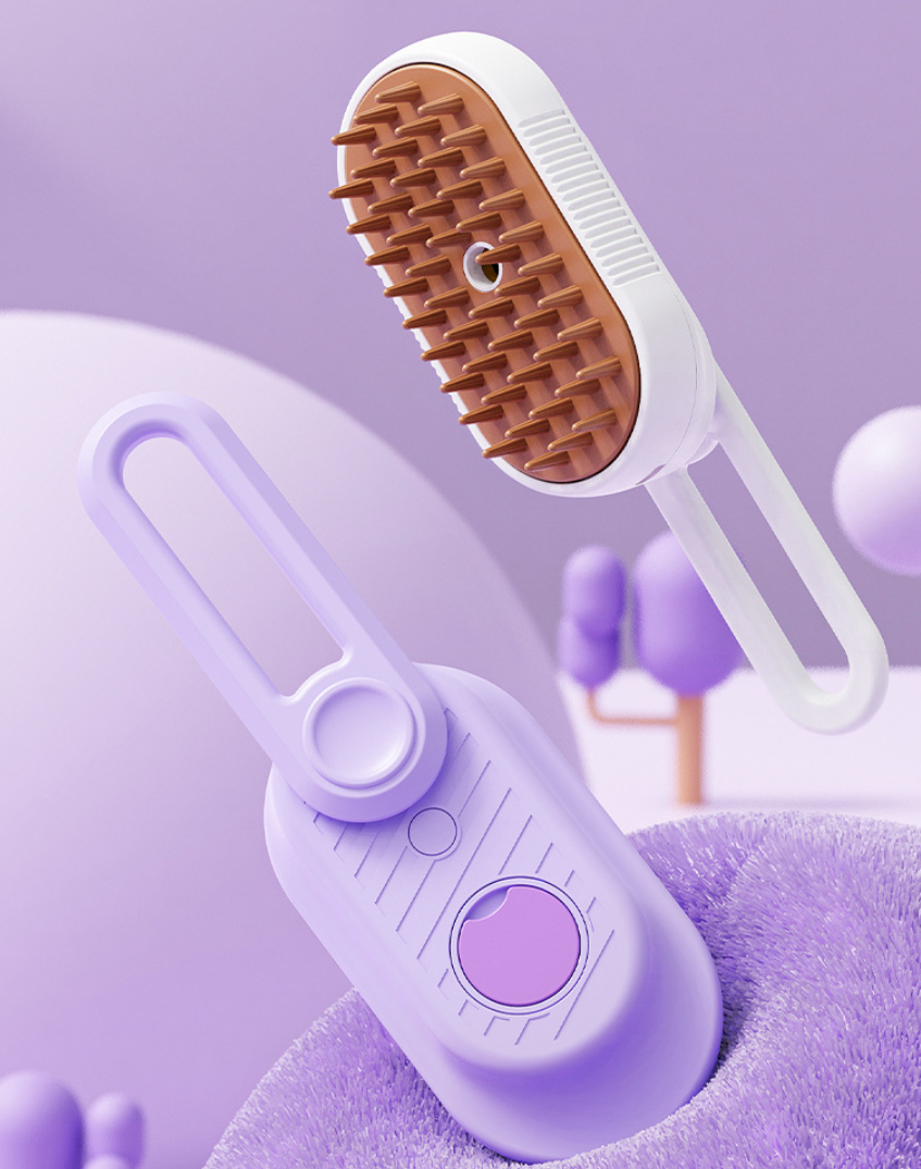 Pet Bath Sprayer Brush Electric Dog Cat Grooming Comb Massage Cleaning Tool