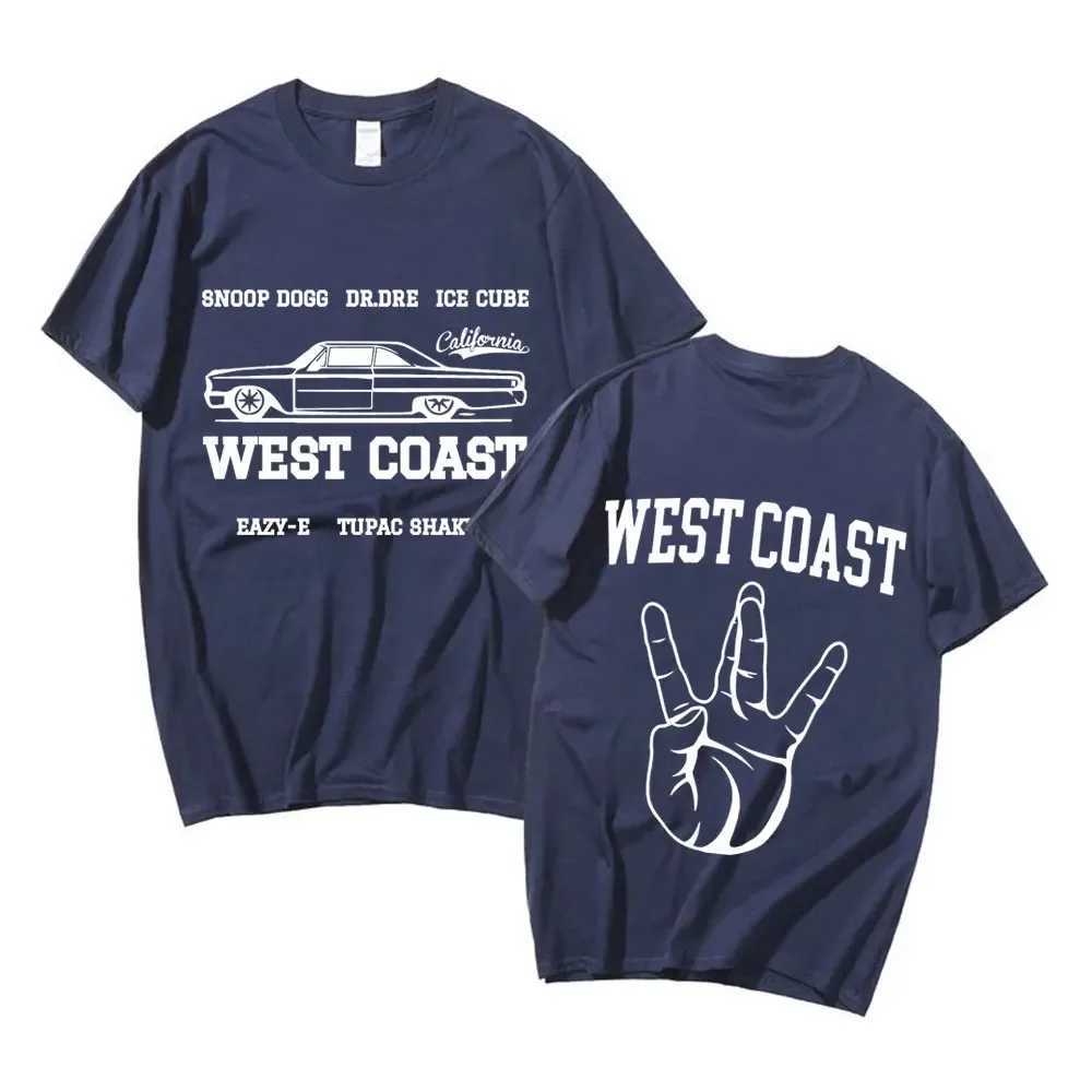 2024 West Coast Rapper Tee Shirt Hip Hop Snoop Dogg Dr Dre Cool Print T Shirt Men Womens Vintage Short Sleeve Male T-shirt W241216