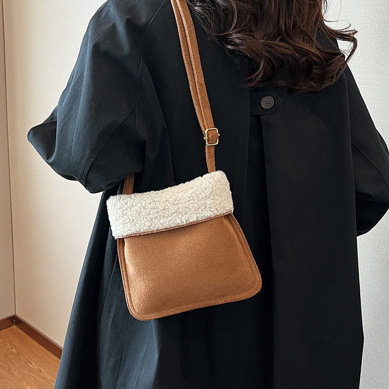 Women's Shoulder Crossbody Niche Design Frosted Retro High-end Small Versatile Phone NEW Bag Triple Khaki Pink White Free shipping