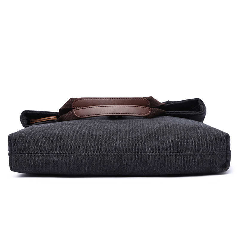 men's messenger bag leisure shoulder bag men's fashion anti-theft canvas diagonal bag solid color shoulder bag 241215
