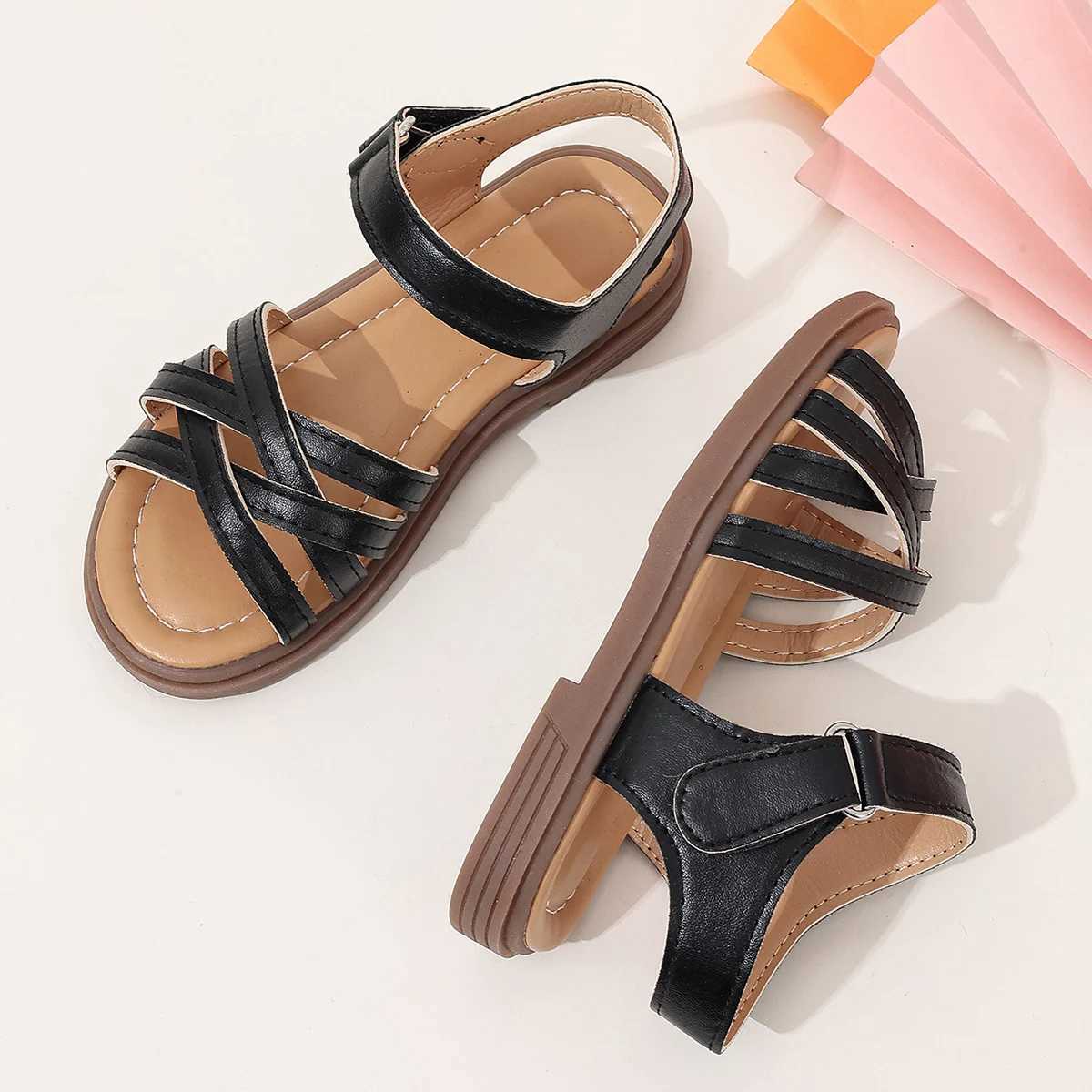Sneakers Girls Sandals New Summer Medium sized Childrens Princess Soft soled Shoes H241221