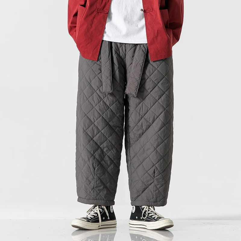 High Quality Winter Mens Thick Cotton Apron Mens Casual Warm Mens Sports Pants T241217