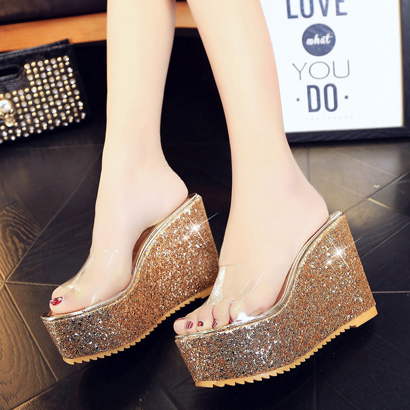 Ddmywed New Style Ladies' With Sponge Cake And Wedge Heel, Versatile Sandals Women, Slippers For Women Chinese Brand Shoes F1217-31 ddmythur