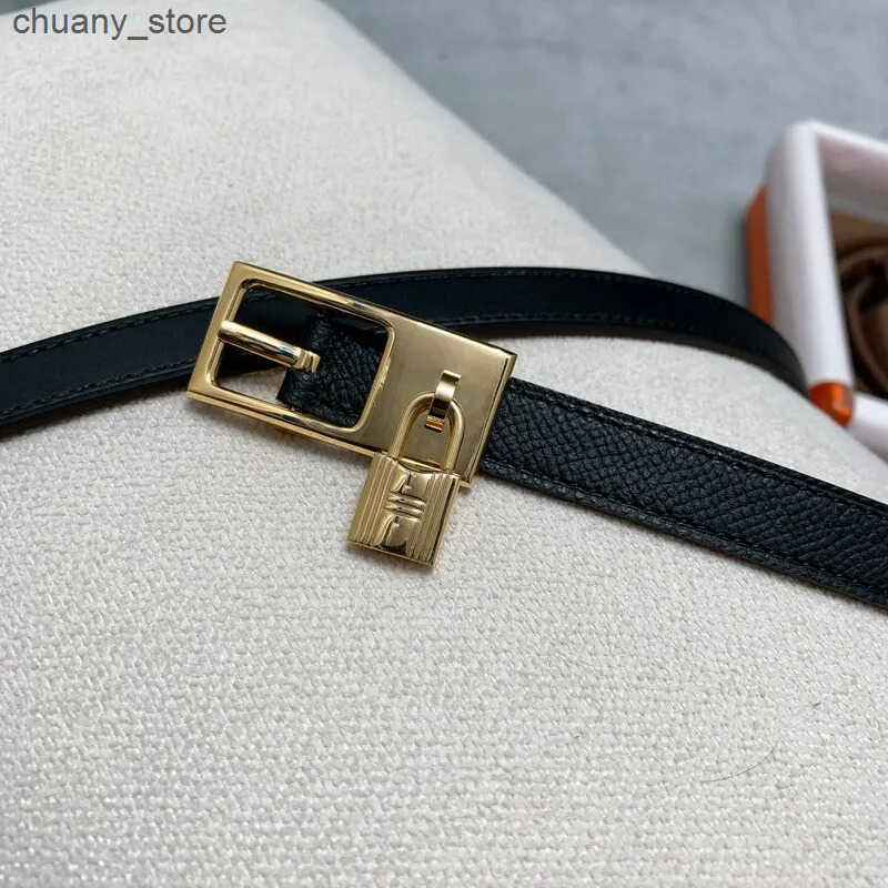 Belts Waist Decoration 1.3 Needle Buckle Strap Womens Fashion Leather Lock Strap Everything Correct Leather Exquisite Belt L240910