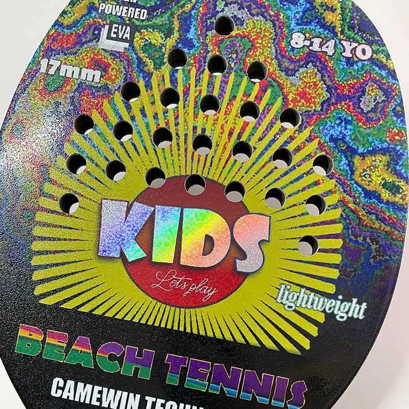 64yo Kids Beach Tennis Racket Beginner Racket Carbon Fiber 270g Light Suitable For Child With Cover Presente Black Friday W251021