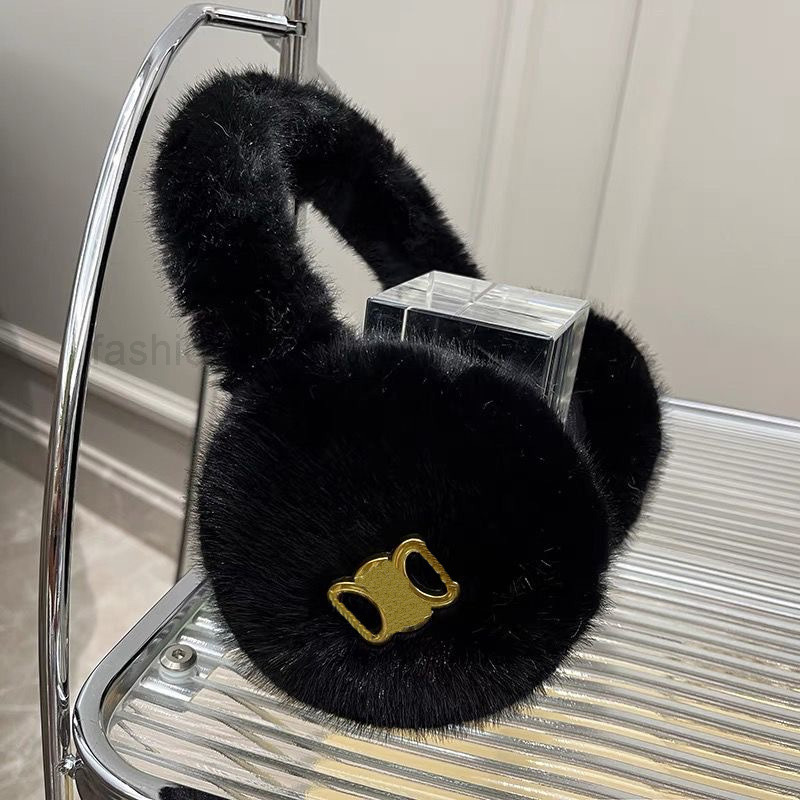 Ear Muffs Designer Ear Muffs Winter Female Rabbit Classic Brand Fashion Women Men Warm Plush Earmuffs Accessories Hats Scarves D23122009GD